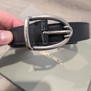 Tom Ford Black Leather Men's Bag